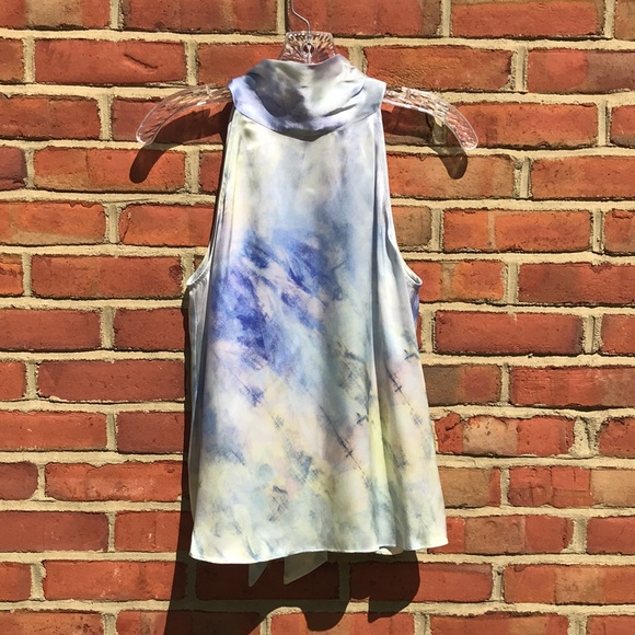 Revolve Generation Love Kaylee Printed Silk Blouse - Picture 2 of 16